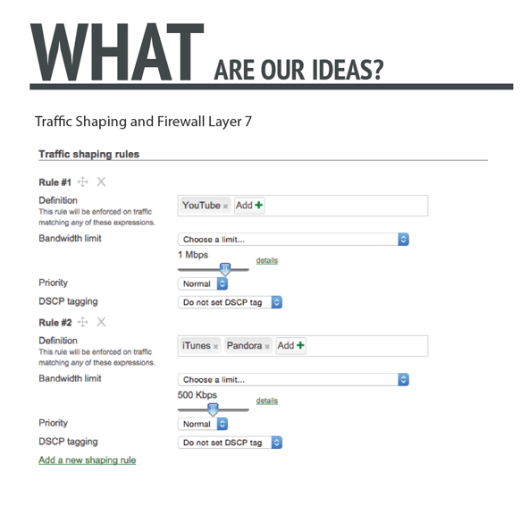 Traffic Shaping and Firewall Layer 7 Traffic Shaping and Firewall Layer 7